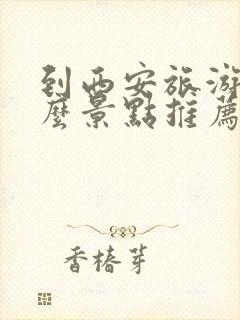 到西安旅游有什么景点推荐