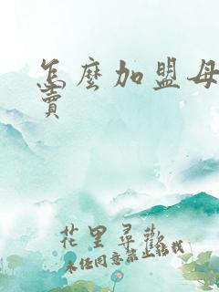 怎么加盟母婴专卖