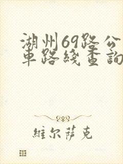 湖州69路公交车路线查询