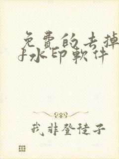 免费的去掉pdf水印软件