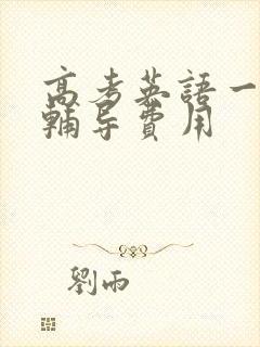 高考英语一对一辅导费用