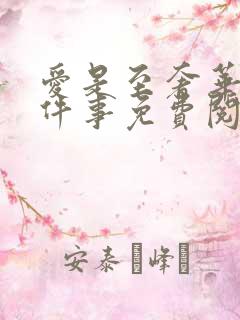 爱是至奢华的一件事免费阅读