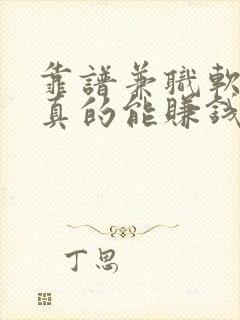 靠谱兼职软件,真的能赚钱的