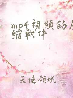 mp4视频的压缩软件