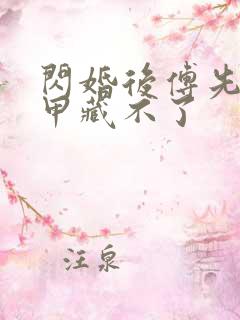 闪婚后傅先生马甲藏不了