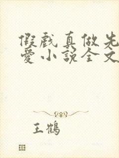 假戏真做先婚后爱小说全文免费阅读