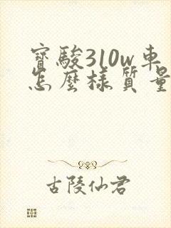 宝骏310w车怎么样质量好不好