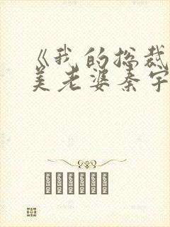 《我的总裁白富美老婆秦宇小说》