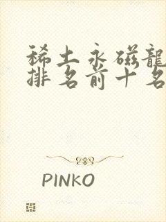 稀土永磁龙头股排名前十名