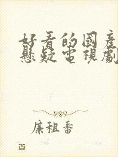 好看的国产破案悬疑电视剧