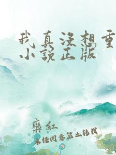 我真没想重生啊小说正版