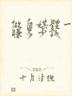 做自媒体一年能赚多少钱