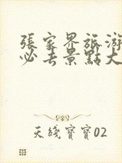 张家界旅游攻略必去景点大全