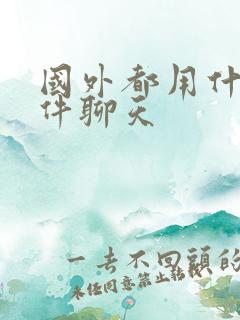 国外都用什么软件聊天