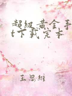 超级黄金手txt下载完本