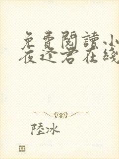 免费阅读小说此夜逢君在线阅读全文