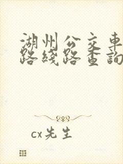 湖州公交车55路线路查询