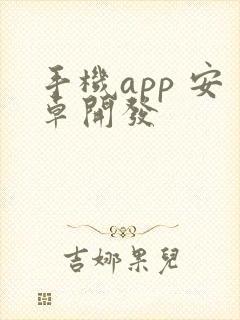 手机app 安卓开发