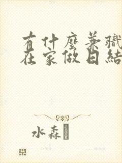 有什么兼职可以在家做日结