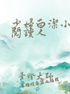少妇白洁小说全阅读人