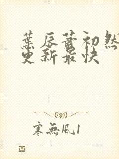 叶辰萧初然哪里更新最快