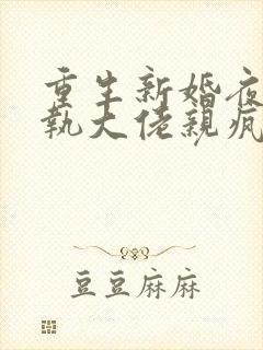 重生新婚夜被偏执大佬亲疯