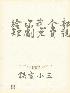 给你我全部的爱短剧免费观看