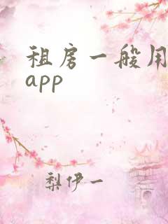 租房一般用哪个app