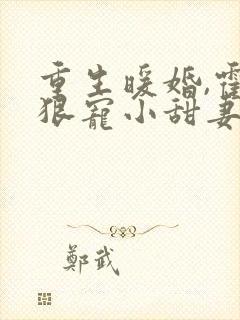 重生暖婚,霍总狠宠小甜妻