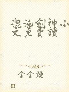 混沌剑神小说全文免费读