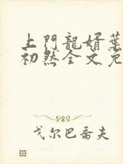 上门龙婿叶辰萧初然全文免费阅读无弹窗