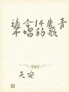 适合14岁青少年唱的歌