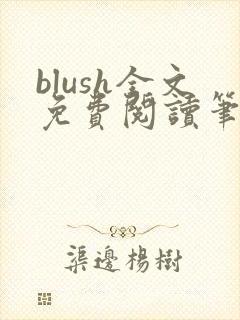 blush全文免费阅读笔趣阁无弹窗