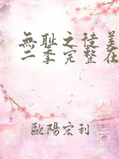 无耻之徒美剧第二季完整在线观看