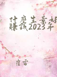 什么生意好做又赚钱2023年
