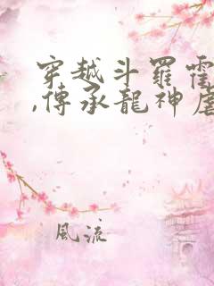 穿越斗罗霍雨浩,传承龙神虐唐三的小说