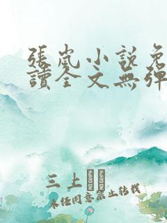 张岚小说免费阅读全文无弹窗