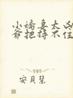 小娇妻太凶了陆爷把持不住了小说