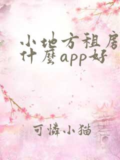 小地方租房子用什么app好