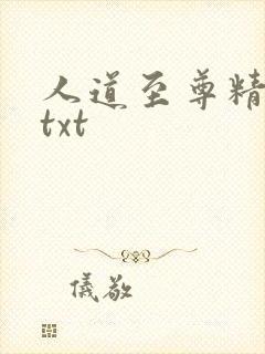人道至尊精校版txt
