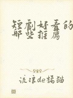 短剧好看的剧有哪些推荐