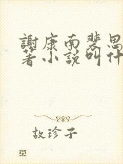 谢康南裴思凝原著小说叫什么名字