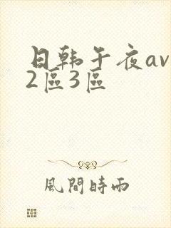 日韩午夜av一2区3区