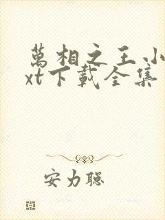 万相之王小说txt下载全集