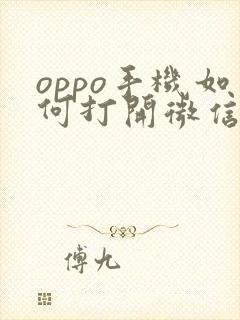 oppo手机如何打开微信视频美颜