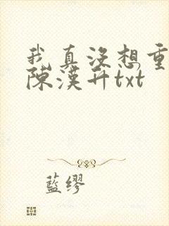 我真没想重生啊陈汉升txt