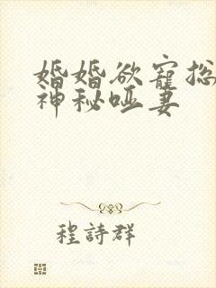 婚婚欲宠总裁的神秘哑妻