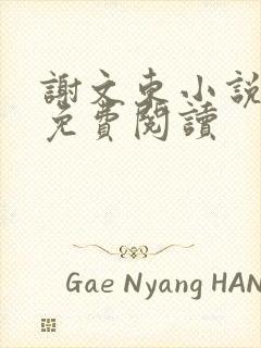 谢文东小说全文免费阅读