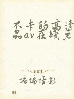 不卡的高清的极品av在线免费观看