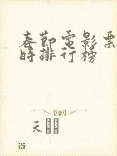 春节电影票房实时排行榜